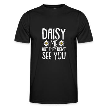 Hobby Jardinier Jardinier Jardinier Daisy - T-shirt sport Homme - noir - Devant - AI Model Male 178 dark (178cm)