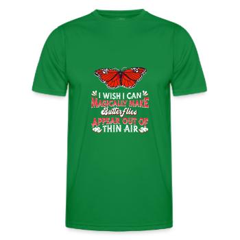 Butterfly - Men's Functional T-Shirt - kelly green - Front - AI Model Male 178 dark (178cm)