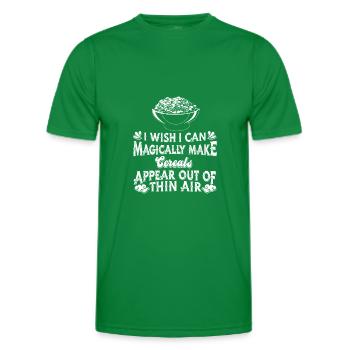Breakfast Muesli Cereals - Men's Functional T-Shirt - kelly green - Front - AI Model Male 178 dark (178cm)