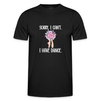 Cadeau de danseuse de ballet ballerine danseuse de ballet - T-shirt sport Homme - noir - Devant - AI Model Male 178 dark (178cm)