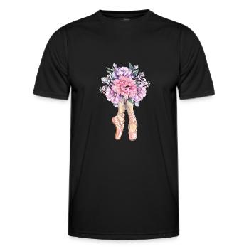 Cadeau de danseuse de ballet ballerine danseuse de ballet - T-shirt sport Homme - noir - Devant - AI Model Male 178 dark (178cm)