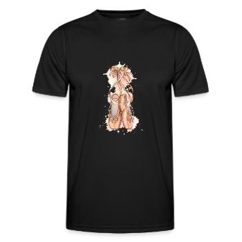 Cadeau de danseuse de ballet ballerine danseuse de ballet - T-shirt sport Homme - noir - Devant - AI Model Male 178 dark (178cm)