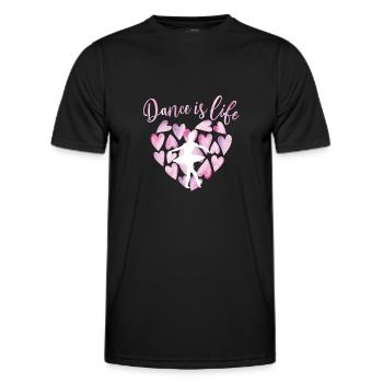 Cadeau de danseuse de ballet ballerine danseuse de ballet - T-shirt sport Homme - noir - Devant - AI Model Male 178 dark (178cm)