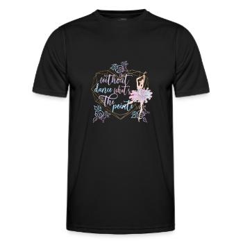 Danseuse de ballet ballerine danseuse de ballet - T-shirt sport Homme - noir - Devant - AI Model Male 178 dark (178cm)