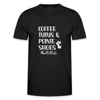 Balletttänzerin Ballerina Balletttanz Ballerina - Männer Funktions-T-Shirt - Schwarz - Vorne - AI Model Male 178 dark (178cm)