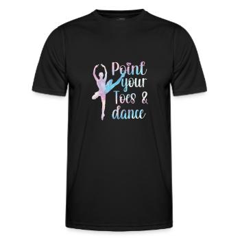 Balletttänzerin Ballerina Balletttanz Ballerina - Männer Funktions-T-Shirt - Schwarz - Vorne - AI Model Male 178 dark (178cm)