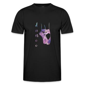 Balletttänzerin Ballerina Balletttanz Ballerina - Männer Funktions-T-Shirt - Schwarz - Vorne - AI Model Male 178 dark (178cm)