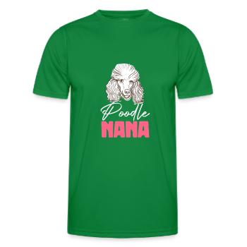 Caniche Nana Chiot Chiot Animal de compagnie Amoureux des chiens Chiens - T-shirt sport Homme - vert - Devant - AI Model Male 178 dark (178cm)