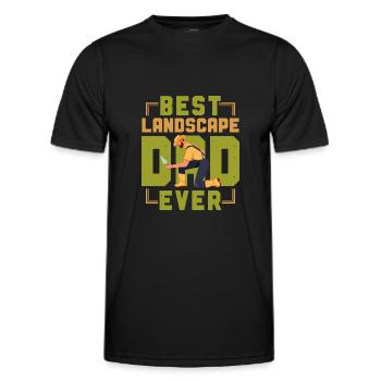 Landscaper Landscaping Landscape - Men's Functional T-Shirt - black - Front - AI Model Male 178 dark (178cm)