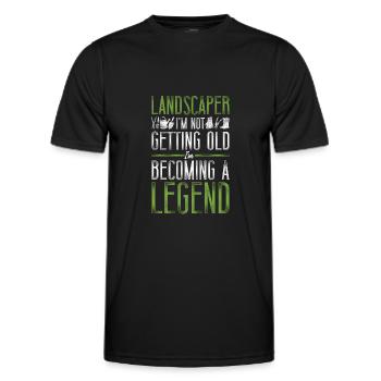 Landscaper Landscaping Landscape - Men's Functional T-Shirt - black - Front - AI Model Male 178 dark (178cm)
