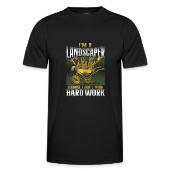 Landscaper Landscaping Landscape - Men's Functional T-Shirt - black - Front - AI Model Male 178 dark (178cm)