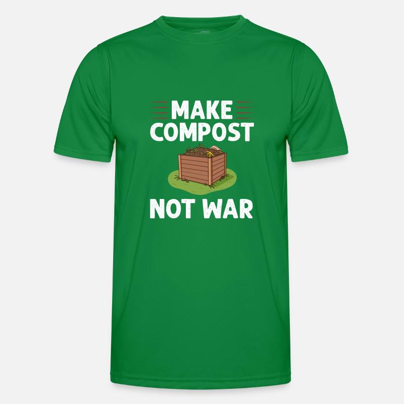 Composting Compost Worm Waste Men's Functional T-Shirt