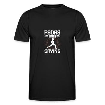 Physiotherapeut - Männer Funktions-T-Shirt - Schwarz - Vorne - AI Model Male 178 dark (178cm)