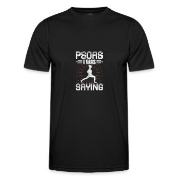 Physiothérapeute Physiothérapie Physio Cadeau - T-shirt sport Homme - noir - Devant - AI Model Male 178 dark (178cm)
