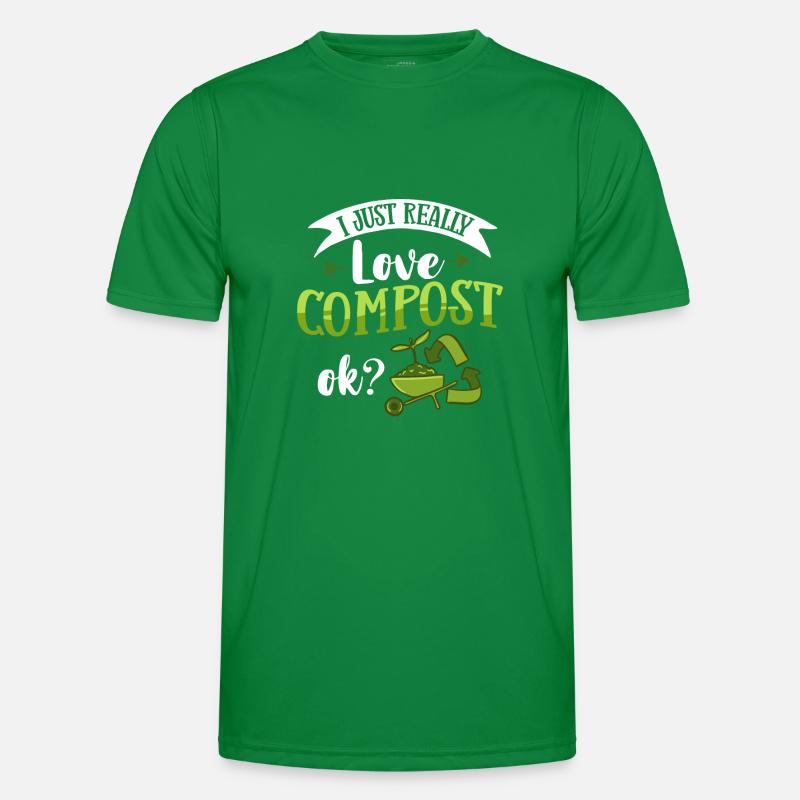 Composting Compost Worm Waste Men's Functional T-Shirt