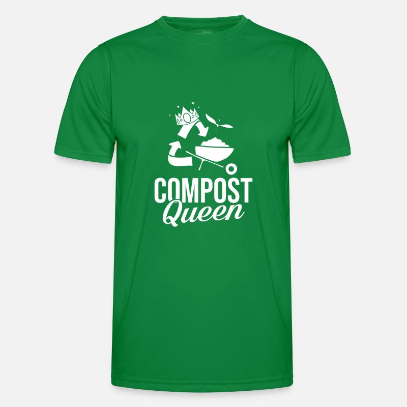Composting Compost Worm Waste Men's Functional T-Shirt