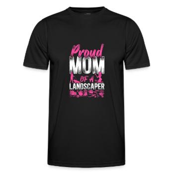 Landscaper Landscaping Landscape - Men's Functional T-Shirt - black - Front - AI Model Male 178 dark (178cm)