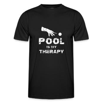 Just A Girl Who Loves Billiards Pool Snooker Lovers - Men's Functional T-Shirt - black - Front - AI Model Male 178 dark (178cm)