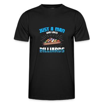 Entschuldigung, ich habe nicht zugehört Billard Po - Männer Funktions-T-Shirt - Schwarz - Vorne - AI Model Male 178 dark (178cm)