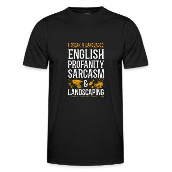 Landscaper Landscaping Landscape - Men's Functional T-Shirt - black - Front - AI Model Male 178 dark (178cm)