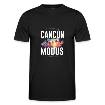 Cancun Mode - T-shirt sport Homme - noir - Devant - AI Model Male 178 dark (178cm)
