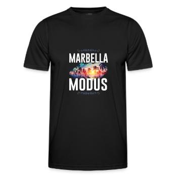 Marbella Mode - T-shirt sport Homme - noir - Devant - AI Model Male 178 dark (178cm)