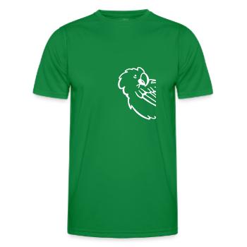 Drôle De Perroquet Oiseau Amoureux Drôle - T-shirt sport Homme - vert - Devant - AI Model Male 178 dark (178cm)