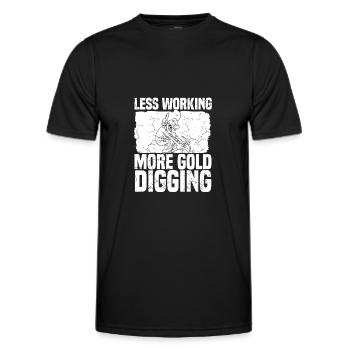 Gold Mining Gold Mine - Men's Functional T-Shirt - black - Front - AI Model Male 178 dark (178cm)