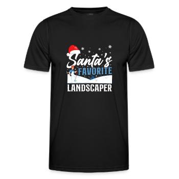 Landscaper Landscaping Landscape - Men's Functional T-Shirt - black - Front - AI Model Male 178 dark (178cm)