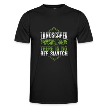 Landscaper Landscaping Landscape - Men's Functional T-Shirt - black - Front - AI Model Male 178 dark (178cm)