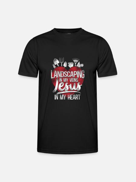 Landscaper Landscaping Landscape - Men's Functional T-Shirt - black