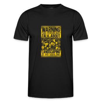 Landscaper Landscaping Landscape - Men's Functional T-Shirt - black - Front - AI Model Male 178 dark (178cm)