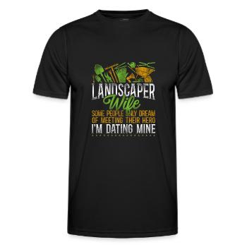 Landscaper Landscaping Landscape - Men's Functional T-Shirt - black - Front - AI Model Male 178 dark (178cm)