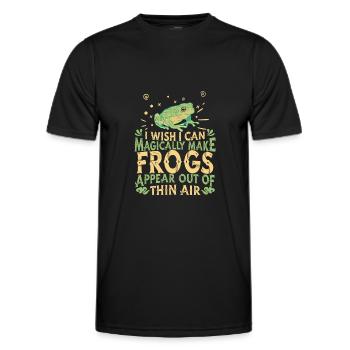 Grenouille Grenouille Amphibien - T-shirt sport Homme - noir - Devant - AI Model Male 178 dark (178cm)
