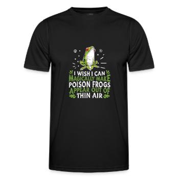 Grenouille Grenouille Amphibien - T-shirt sport Homme - noir - Devant - AI Model Male 178 dark (178cm)