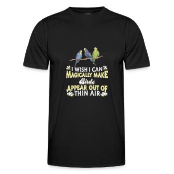 Oiseaux Oiseaux - T-shirt sport Homme - noir - Devant - AI Model Male 178 dark (178cm)