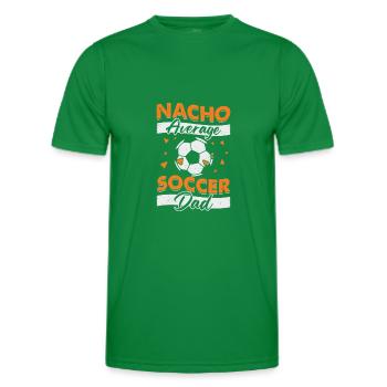 Nacho Footballeur Joueur de Football Papa Cadeau - T-shirt sport Homme - vert - Devant - AI Model Male 178 dark (178cm)