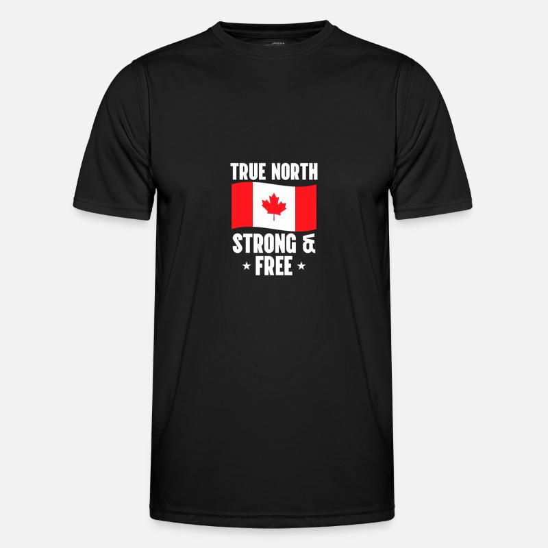 Kanada - Männer Funktions-T-Shirt - Schwarz