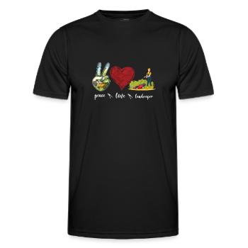 Landscaper Landscaping Landscape - Men's Functional T-Shirt - black - Front - AI Model Male 178 dark (178cm)