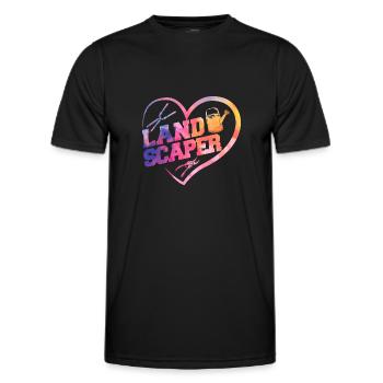 Landscaper Landscaping Landscape - Men's Functional T-Shirt - black - Front - AI Model Male 178 dark (178cm)