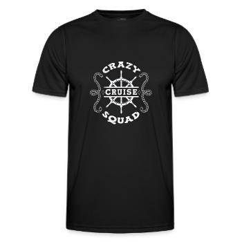 Croisière Amis Bateau de croisière - T-shirt sport Homme - noir - Devant - AI Model Male 178 dark (178cm)