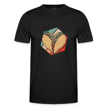 Lustiger Taco Cinco De Mayo Tacos Fun Lovers - Männer Funktions-T-Shirt - Schwarz - Vorne - AI Model Male 178 dark (178cm)
