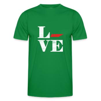 Fière Amérique Carte terrestre de l’État Amour Tennessee - T-shirt sport Homme - vert - Devant - AI Model Male 178 dark (178cm)