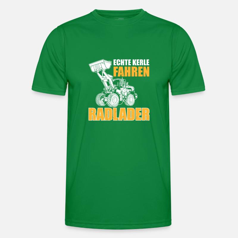 Echte Kerle Radlader Radladerfahrer Männer Funktions-T-Shirt