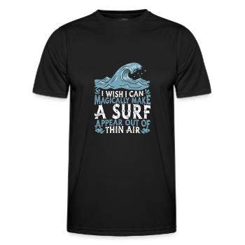 Surf Surfer Surfer - T-shirt sport Homme - noir - Devant - AI Model Male 178 dark (178cm)