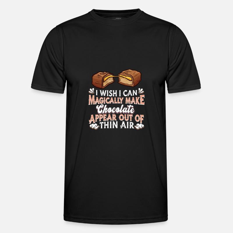 Schokolade Schoko Schoki - Männer Funktions-T-Shirt - Schwarz