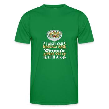 Breakfast Muesli Cereals - Men's Functional T-Shirt - kelly green - Front - AI Model Male 178 dark (178cm)