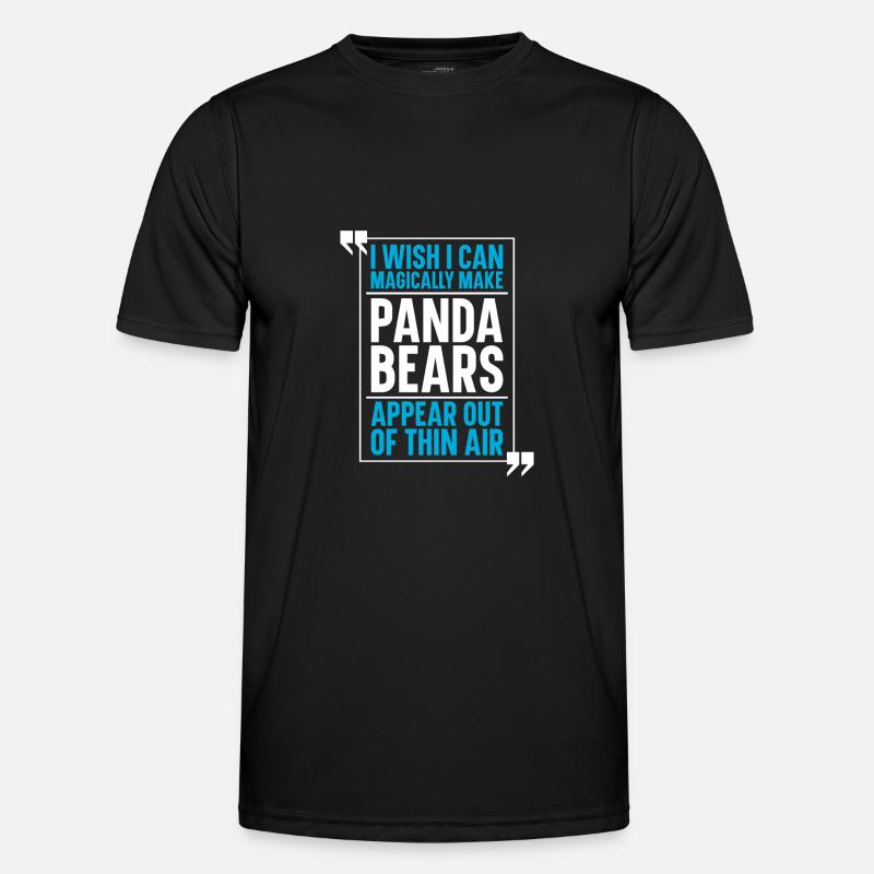 Panda Panda Bear - Men's Functional T-Shirt - black