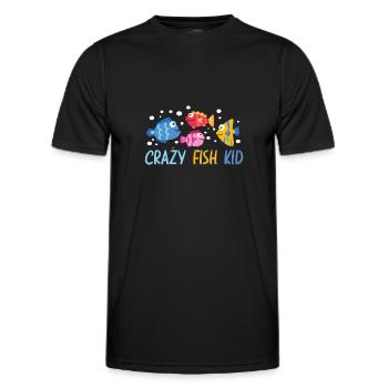 Aquaristic Aquarium Keeper Fishkeeper Eau salée - T-shirt sport Homme - noir - Devant - AI Model Male 178 dark (178cm)