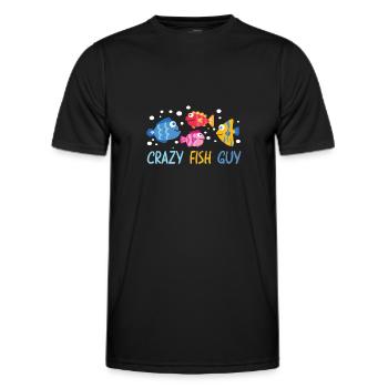 Aquaristik Aquarium Keeper Fishkeeper Salzwasser - Männer Funktions-T-Shirt - Schwarz - Vorne - AI Model Male 178 dark (178cm)